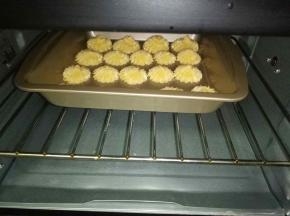 烤箱提前170度预热，之后将烤盘入烤箱中层170度烤18-20分钟。(烤箱温度及时间要根据自家烤箱的移功能另定)注意观察颜色。