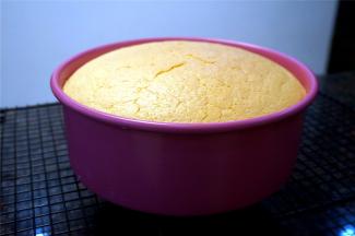 放入预热好的烤箱倒数第二层的烤架上，150度上下火，水浴烘烤60分钟左右。出炉后转移到冷却架上冷却，无需倒扣。