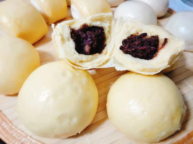 南瓜面豆沙包馒头