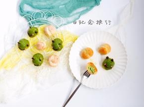 	白色的是白巧克力+奶油1:1混合的淋面