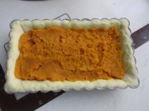 拿出来放入南瓜泥。