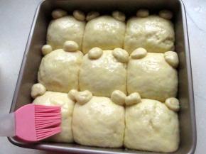 二次发酵成两倍大。