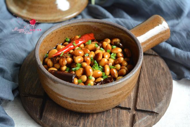 佐粥小菜酱黄豆