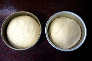 放入烤箱倒数第二层的烤架上，烤盘装上一盘热开水，放在最低层，盖上烤箱盖，二次发酵40分钟左右，至模具的8分满。