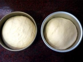 放入烤箱倒数第二层的烤架上，烤盘装上一盘热开水，放在最低层，盖上烤箱盖，二次发酵40分钟左右，至模具的8分满。