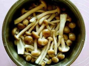 蟹味菇摘洗干净