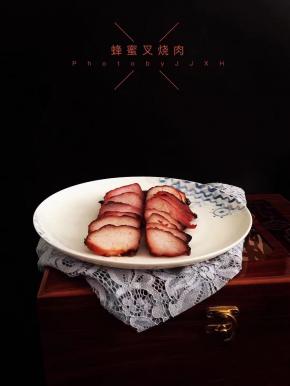 美味可口的蜂蜜叉烧肉。