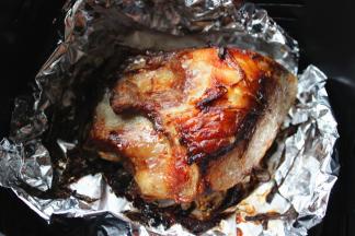 翻面后再180度烤5分钟即可