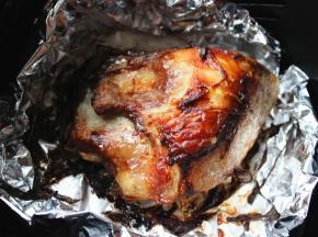 翻面后再180度烤5分钟即可