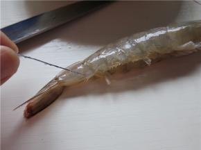 剔除虾肠