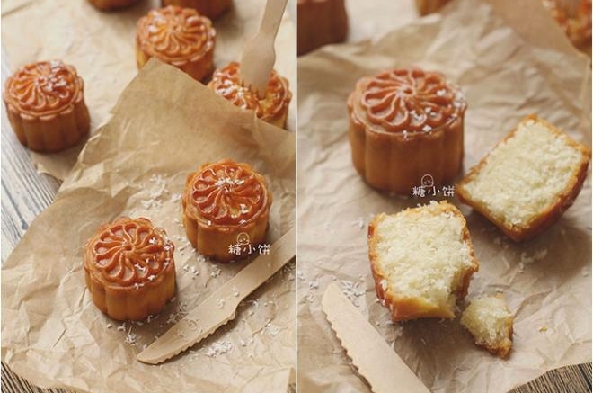 【椰蓉广式月饼】