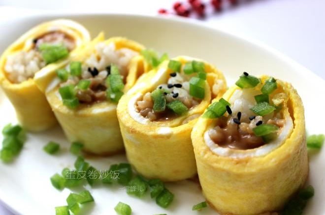 黄金蛋皮卷饭