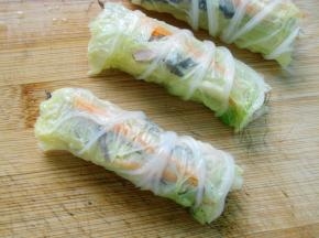 卷起，可以把两边切整齐