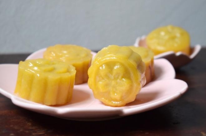 南瓜紫薯糯米月饼