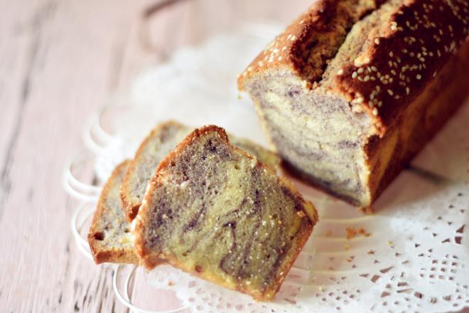 紫薯芝麻磅蛋糕（无泡打粉）