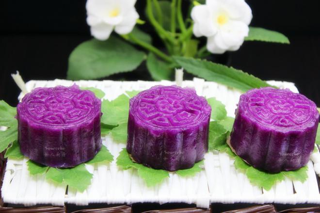 紫薯蒸月饼