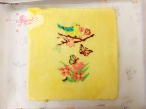 14、晾凉翻面，揭去油布；