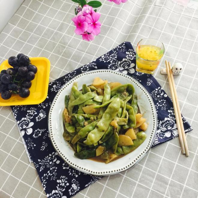 土豆炖豆角