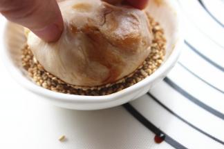 在芝麻上按一下。