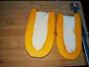 拿出来切块就可以吃了