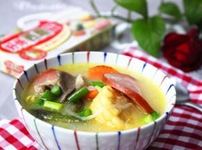 浓郁的奶油浓汤。