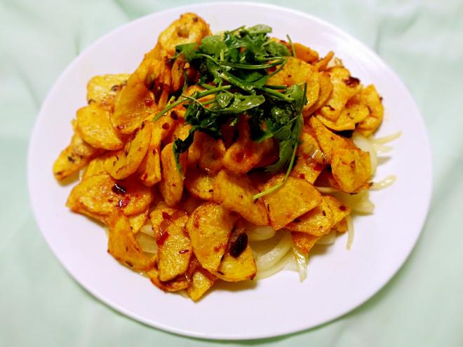自己在家diy干锅土豆片