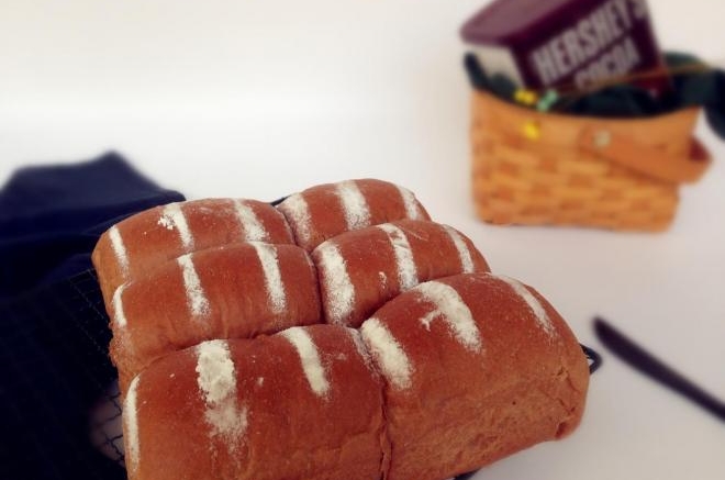 可可味淡奶油面包