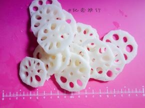 藕去皮切薄片