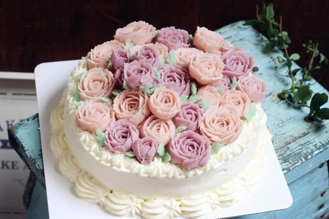 能吃的浪漫——豆沙裱花蛋糕