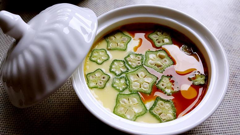 秋葵蒸蛋（烤箱菜）