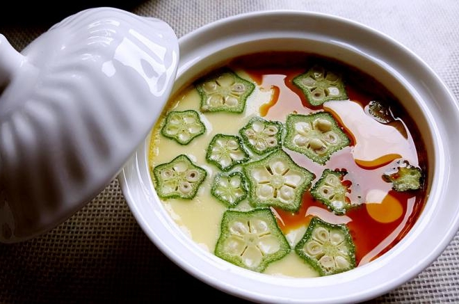 秋葵蒸蛋（烤箱菜）