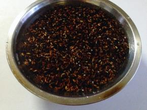 将血糯米淘洗干净，用冷水浸四五小时