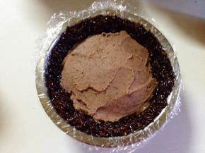 当中加入红芸豆沙馅料