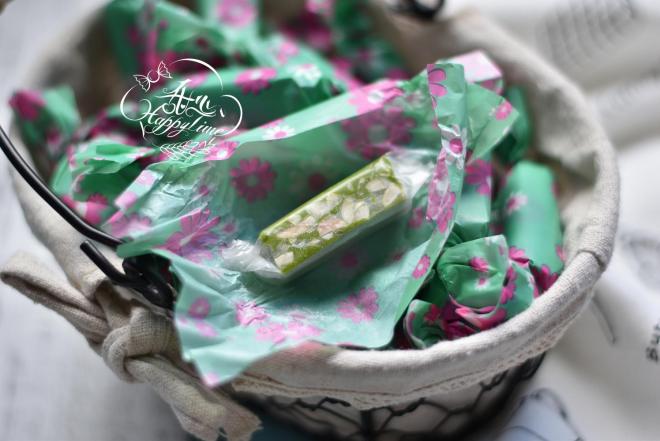 抹茶花生牛轧糖