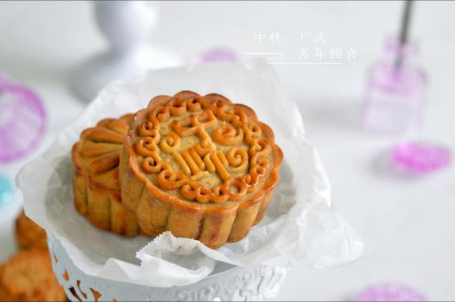 预拌粉版快手广式月饼#阳晨水晶月饼模具试用#