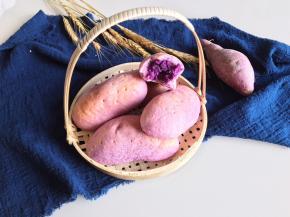 出炉的紫薯面包们～很像吧