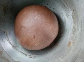 面团放入搅拌缸，盖保鲜膜发酵；