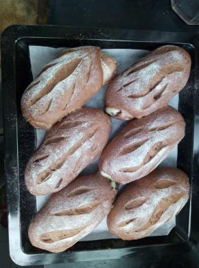 出炉。吃不完，保鲜袋密封冷冻保存。