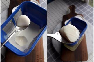 盒子里的希腊酸奶口感棉滑，介于酸奶和奶酪之间，非常好吃。