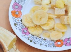 加入切片的香蕉。