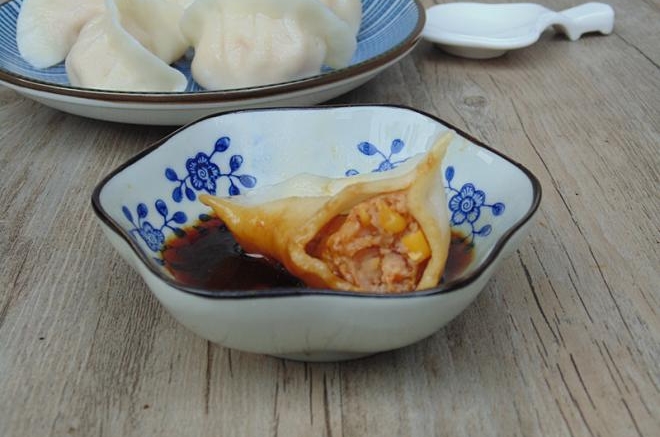 玉米猪肉水饺