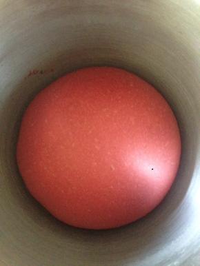 整形成光滑的面团 放到容器里一发 