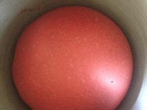 整形成光滑的面团 放到容器里一发 