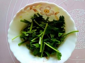 香菜切段
