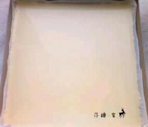 倒入阳晨28*28金色烤盘里。中层200度烤8分钟左右（要观察一下，别烤糊了）