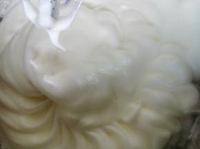 做蛋糕卷打到这个程度就行，如果做生日蛋糕胚的话要再打到小直尖才行