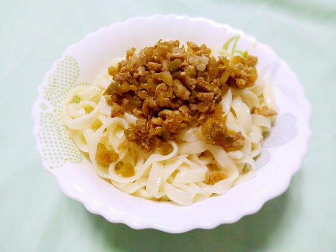 榨菜猪肉打卤面
