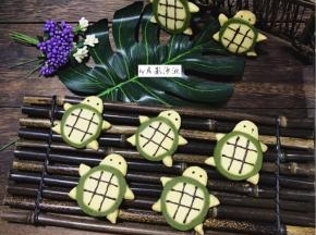 萌萌的乌龟饼干就做好了。