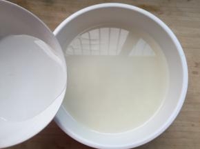 加入水450克，不用清洗。