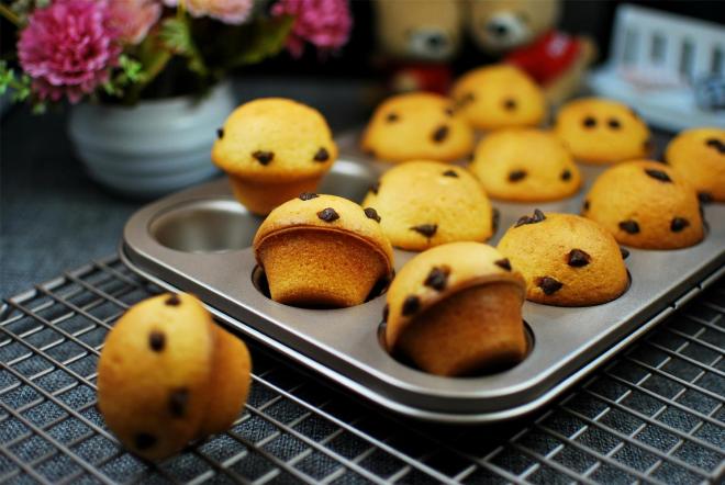 巧克力豆原味麦芬